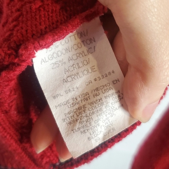 Vintage Pinnacle Golf Embroidered Red Sweater - Picture 4 of 5